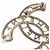 Spilla in metallo argento CHANEL COCO Mark CC Auth bs23017 - vista 11