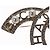 Spilla in metallo argento CHANEL COCO Mark CC Auth bs23017 - vista 4