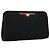 Borsa clutch in tela Trotter Christian Dior nera e dorata Auth ti2911 Nero D'oro