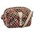Borsa a spalla Burberry Nova Check Blue Label in tela rossa Auth ti2797 Rosso