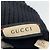 Gucci Unisex Strickhandschuhe aus Wolle und Leder in Schwarz und Gelb, Größe M - Ansicht 4