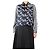 Dice Kayek Camicia in seta stampata blu navy e bianca - taglia UK 8
