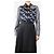 Dice Kayek Camicia in seta stampata blu navy e bianca - taglia UK 8 - vista 3