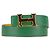 Cinturón reversible Constance H en Courchevel verde de Hermès