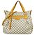 Borsa Tote Louis Vuitton Damier Azur Evora MM Bianco