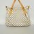 Borsa Tote Louis Vuitton Damier Azur Evora MM Bianco - vista 14