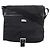 Borsa a spalla in nylon nero Gucci