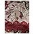 Vestido Marchesa Notte de encaje floral rosa burdeos negro Multicolor - vista 5