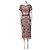 Vestido Marchesa Notte de encaje floral rosa burdeos negro Multicolor - vista 6