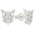 Autre Marque Orecchini a lobo Annoushka in oro bianco e diamanti a forma di piuma