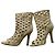 Botas de tobillo Jimmy Choo Reese Cutout Peep Toe ante gris - vista 4