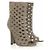 Jimmy Choo Reese Cutout Peeptoe Stiefeletten Grau Wildleder - Ansicht 3