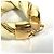 Pendientes de aro triangular retorcido Bottega Veneta Dorado Amarillo - vista 5