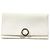 Bulgari Billetera de cuero Bvlgari de doble pliegue Blanco