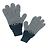 Christian Dior Bicolor CD Logo Gloves Brown Black