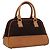 Céline Bolsa de mão em lona Macadam Celine C marrom dourado Auth mr1094