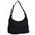 Borsa a Spalla Gancini in Tela Nera e Argento di Salvatore Ferragamo Auth bs23336 Nero