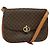 Céline Borsa a spalla in tela Macadam CELINE in pelle PVC marrone oro Auth 112874 D'oro
