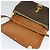 Céline Borsa a spalla in tela Macadam CELINE in pelle PVC marrone oro Auth 112874 D'oro - vista 10