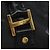 Borsa a mano MCM Vicetos Logogram in PVC 2 vie nera e oro Auth JB035 Nero D'oro - vista 14
