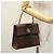 Céline Borsa a mano in tela Macadam CELINE in pelle PVC 2 vie marrone Auth EC148 - vista 25