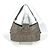 Bulgari Borsa a spalla in pelle grigia Bvlgari Marrone
