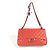 Chanel Rote Lammleder Schultertasche