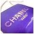 Borsa a spalla in vinile viola Chanel Porpora - vista 7