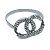 Bracciale charm in strass Chanel Coco Mark CC - vista 2