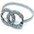 Bracciale charm in strass Chanel Coco Mark CC - vista 4