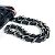 Clutch in pelle verniciata nera Chanel Nero - vista 10