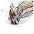 Mini borsa logo Sport Chanel Bianco Rosso - vista 10