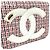 Chanel CC Coco Mark Flap Pochette Bag White Red - view 4