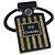 Design della bottiglia di profumo Chanel 17A Logo Elastico per capelli Nero D'oro