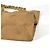 Chanel Vintage Canvas Schultertasche Schwarz Beige - Ansicht 6