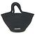 Ibiza Korbtasche mit Balenciaga-Logo Schwarz