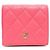 Billetera bi-fold Chanel rosa