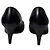 Timeless Schwarze Leder-Pumps mit CC-Kettendetail von Chanel - Ansicht 5
