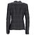 Blazer de un solo botón en lana gris Theory Plaid - vista 3
