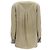 Theory Blusa de manga larga con medio botón en seda oliva Verde Verde oliva - vista 3