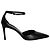 Stuart Weitzman Stuart 85 Riemchenpumps aus schwarzem Kalbsleder
