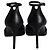 Stuart Weitzman Stuart 85 Riemchenpumps aus schwarzem Kalbsleder - Ansicht 4