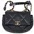 Bolso Chanel 19 Grande acolchado en cuero negro