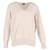 Akris V-Ausschnitt Pullover aus beigem Wolle
