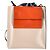 Borsa tote piccola Marni Museo in pelle arancione