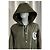 Edge Céline Veste à capuche avec logo Celine en polyamide vert - vue 10