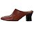 Las mules de tacón Adela de The Row en cuero marrón Castaño Roja - vista 10
