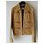 DOLCE & GABBANA CHAQUETA DE CUERO CON EFECTO DESGASTADO. Beige - vista 2