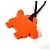Hermès Kelly Doll Bag Charm Schlüsselanhänger Orange - Ansicht 3