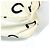 Timeless Chanel Vintage CC Coco Mark Logo Schultertasche Schwarz Weiß - Ansicht 6